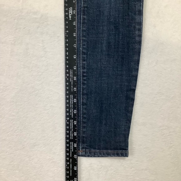 J Crew Factory Ankle Skinny Jeans Sz 28 Stretch Dark Blue Wash - Picture 6 of 8